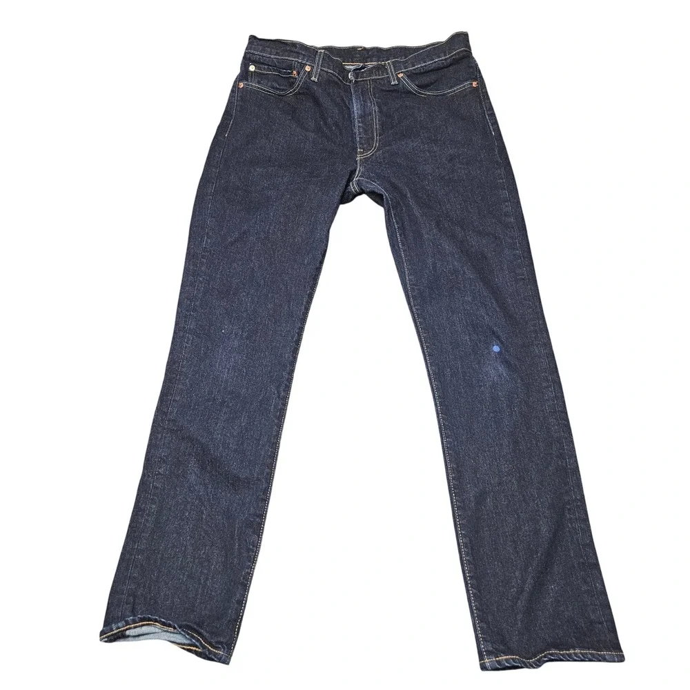 Levis Premium 34x32 Dark Wash Straight Leg Jeans Denim Y2K Grunge Normcore Skate